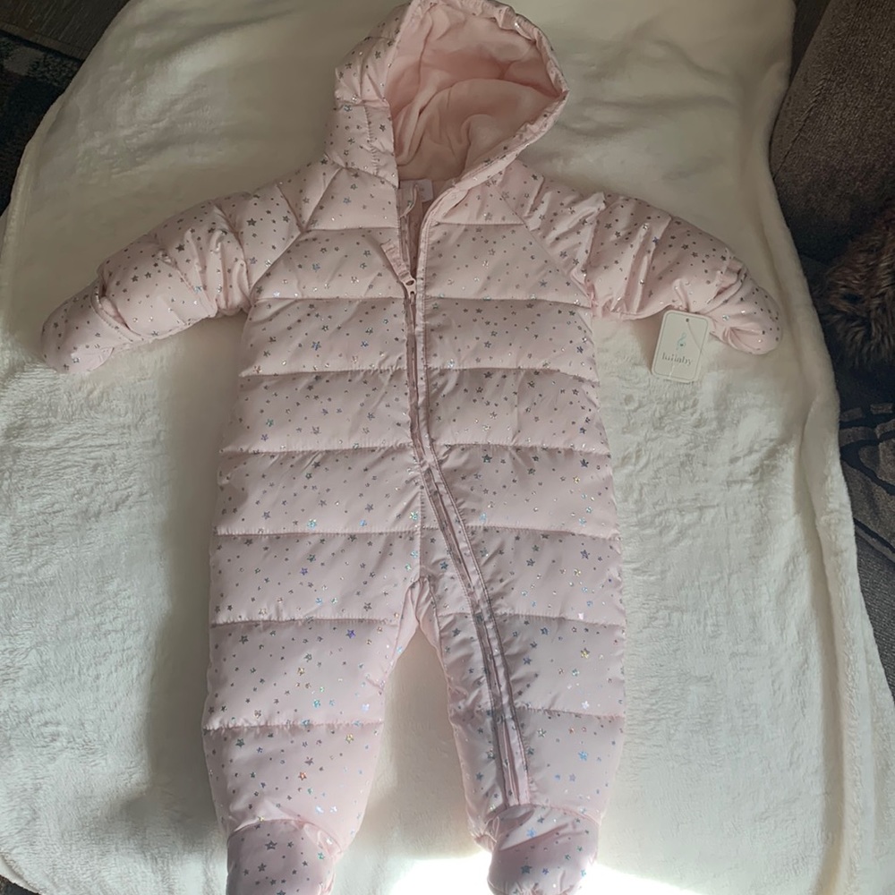 NWT Pink Snow Pram-3/6 months